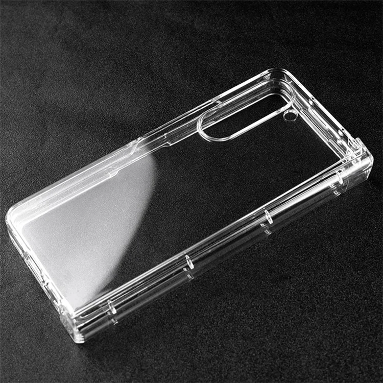 Pour Samsung Galaxy Z Fold6 5G Coque transparente 3 pièces en PC dur anti-rayures