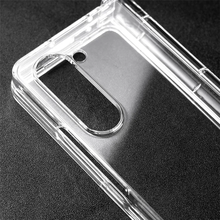 Pour Samsung Galaxy Z Fold6 5G Coque transparente 3 pièces en PC dur anti-rayures