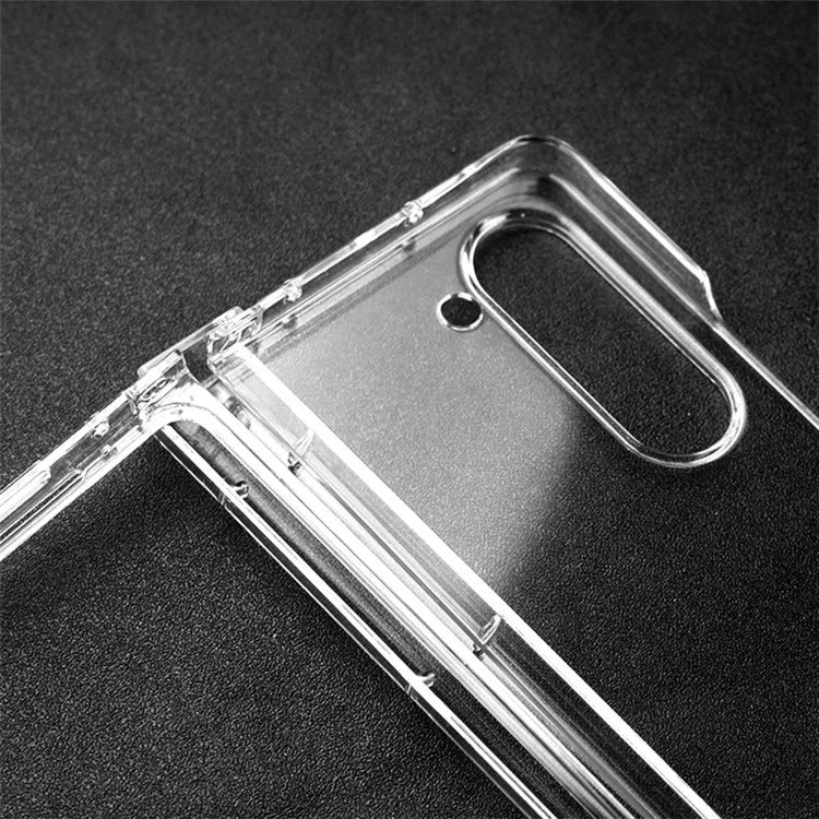 Pour Samsung Galaxy Z Fold6 5G Coque transparente 3 pièces en PC dur anti-rayures