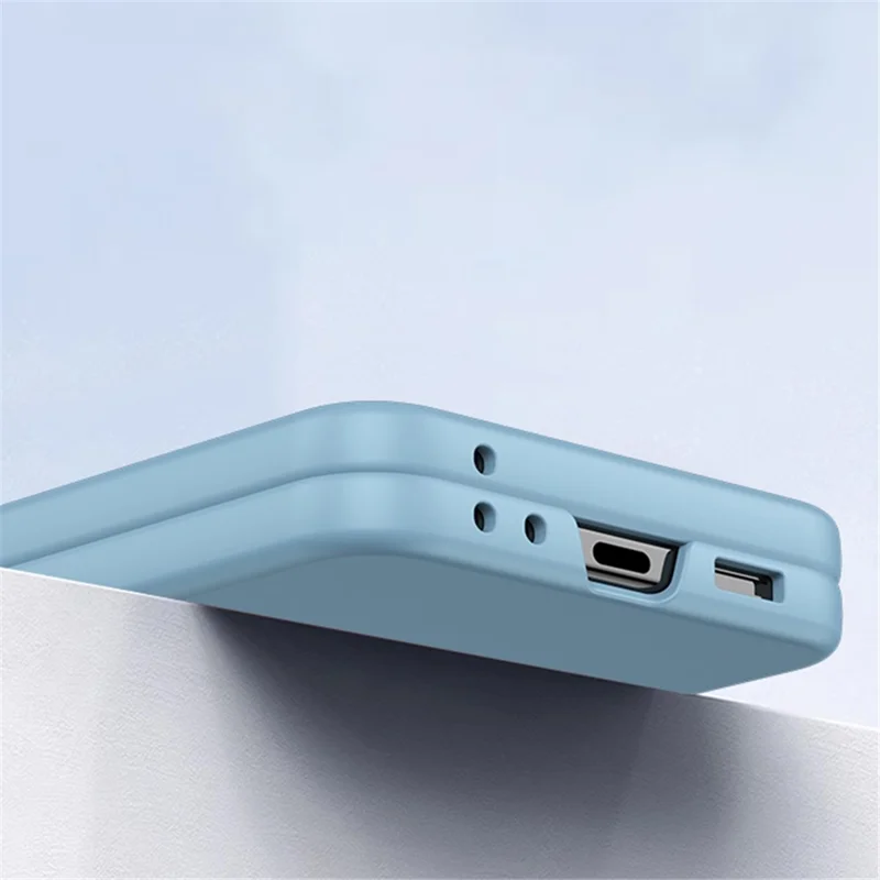 Per Samsung Galaxy Z Flip6 5G Case Large Window Hard PC Phone Cover con Small Screen Film - Dark Blue