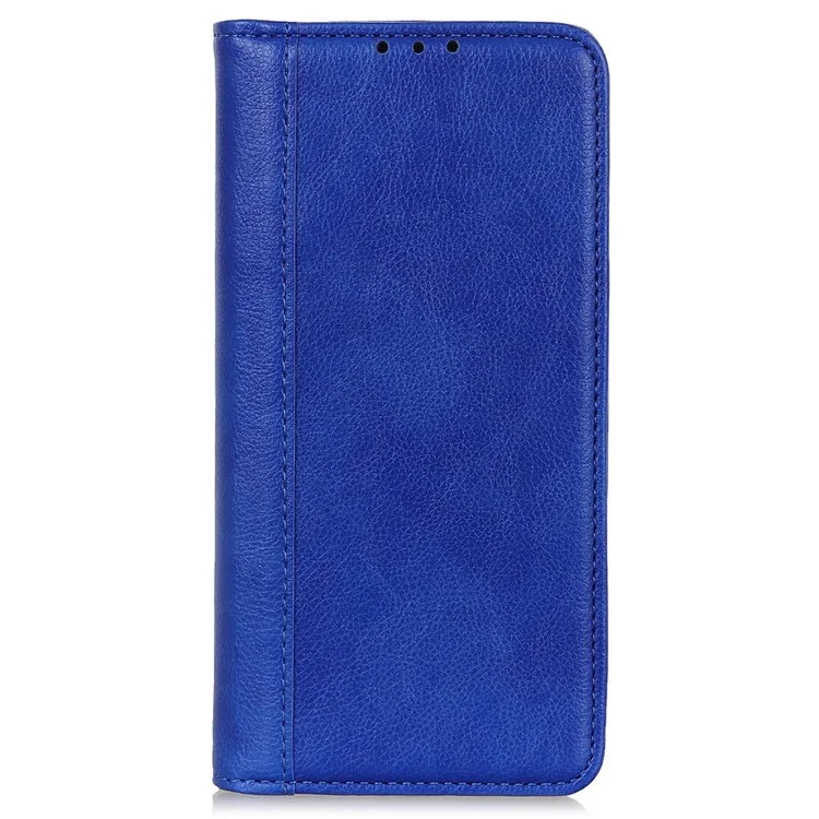 For iPhone 16 Wallet Cases Split Leather Flip Phone Cover Mobile Accessories Wholesale - Blue