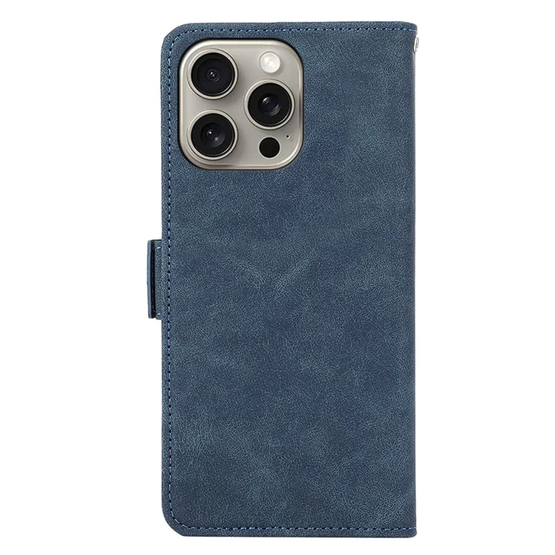 ABEEL For iPhone 16 Pro Max Case Magnetic Protect RFID Blocking Leather Phone Cover - Blue