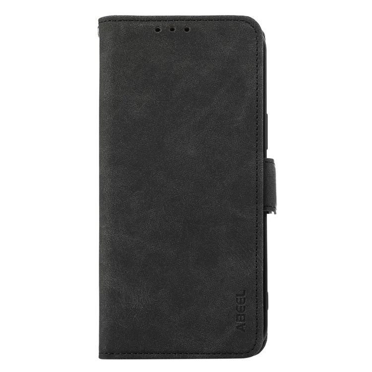 ABEEL For iPhone 16 Plus Case Side Magnetic Closure Card Slots RFID Blocking Phone Cover - Nero