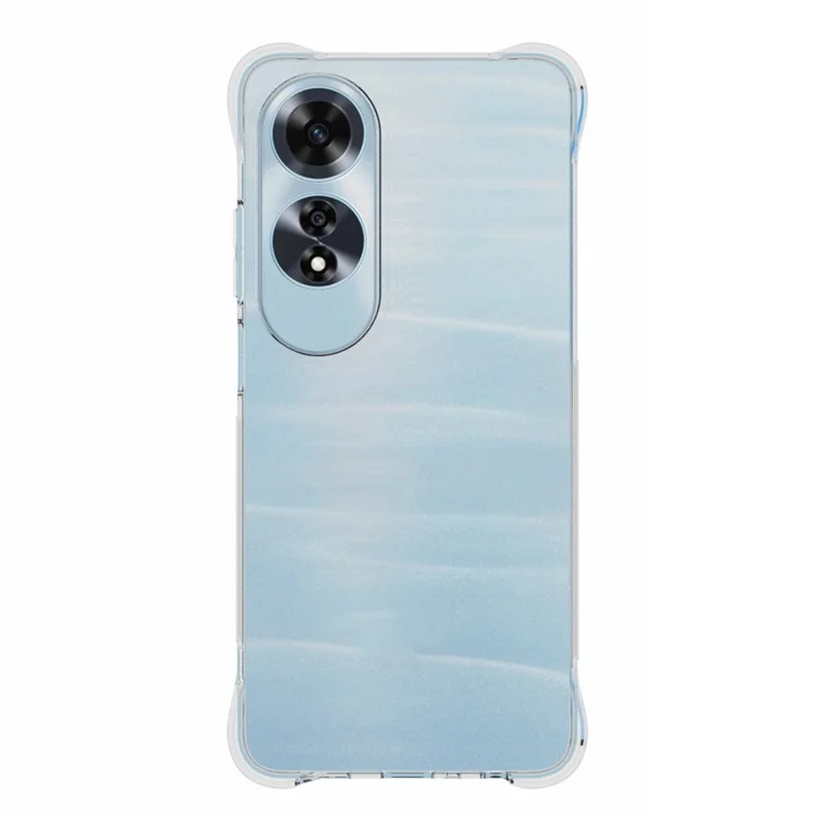 Étui Pour Oppo A60 4G Housse de Protection Transparente Anti-Dérapante en TPU