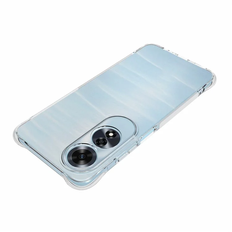 Étui Pour Oppo A60 4G Housse de Protection Transparente Anti-Dérapante en TPU