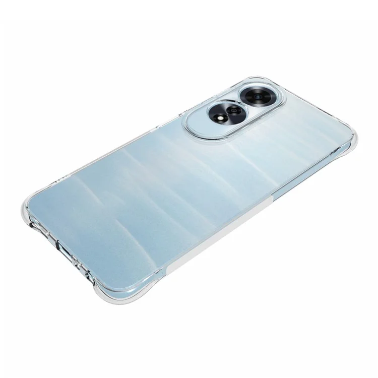 Étui Pour Oppo A60 4G Housse de Protection Transparente Anti-Dérapante en TPU