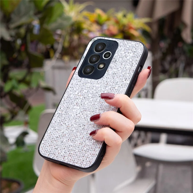 For Samsung Galaxy A23 5G (Global Version) / A23 4G TPU Case Sequins Mobile Phone Cover - White