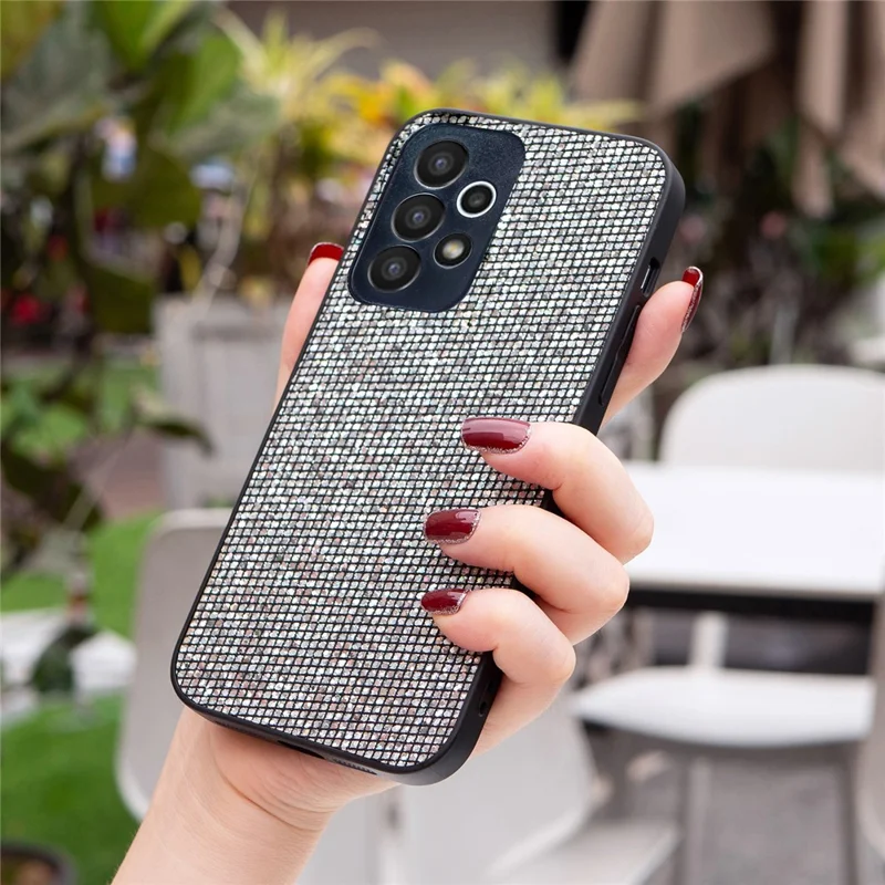 For Samsung Galaxy A23 5G (Global Version) / A23 4G TPU Case Sequins Mobile Phone Cover - Silver