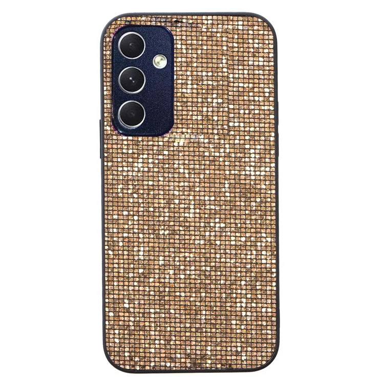 For Samsung Galaxy A15 5G TPU Case Bling Sparkle Sequins Protective Cover - Gold