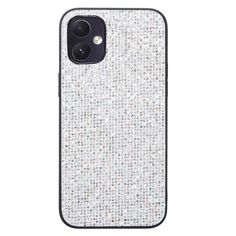 For Samsung Galaxy A05 4G TPU Case Glitter Sequins Protective Phone Cover - White