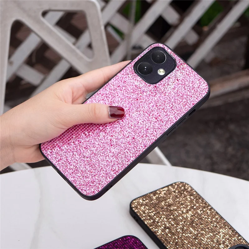 Für Samsung Galaxy A05 4G TPU-Hülle mit Glitzersequins Schutzhülle - Rosa