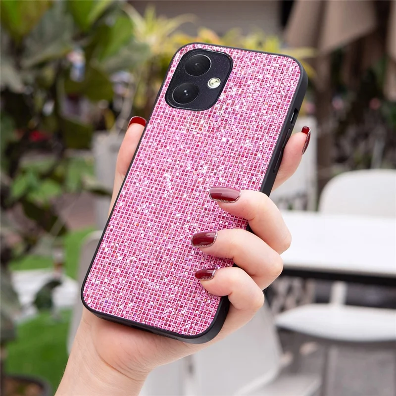 Für Samsung Galaxy A05 4G TPU-Hülle mit Glitzersequins Schutzhülle - Rosa