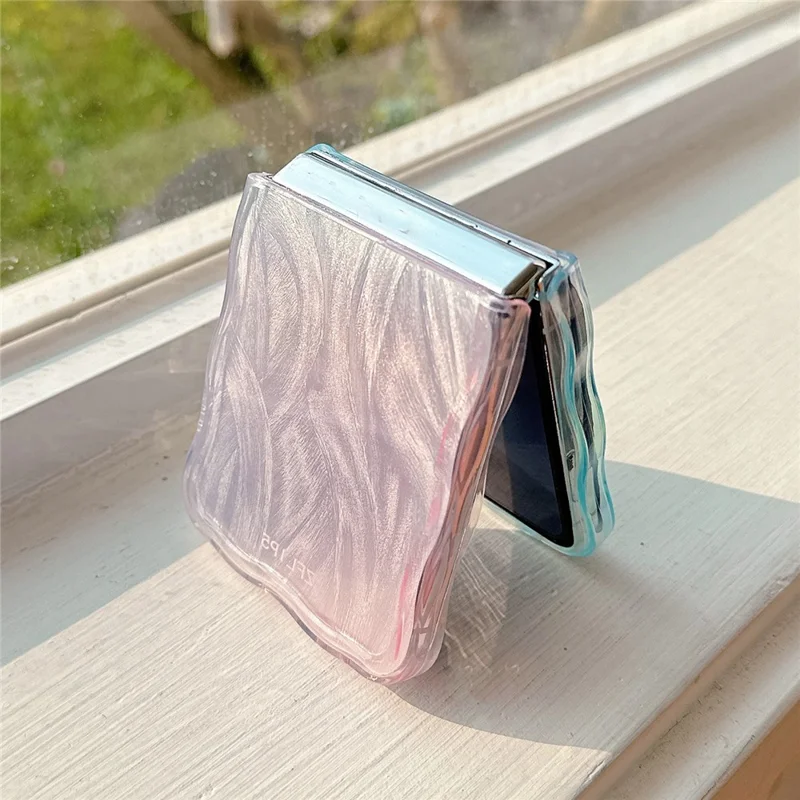 For Samsung Galaxy Z Flip5 5G Case Gradient Surface Hard PC Phone Cover - Blue