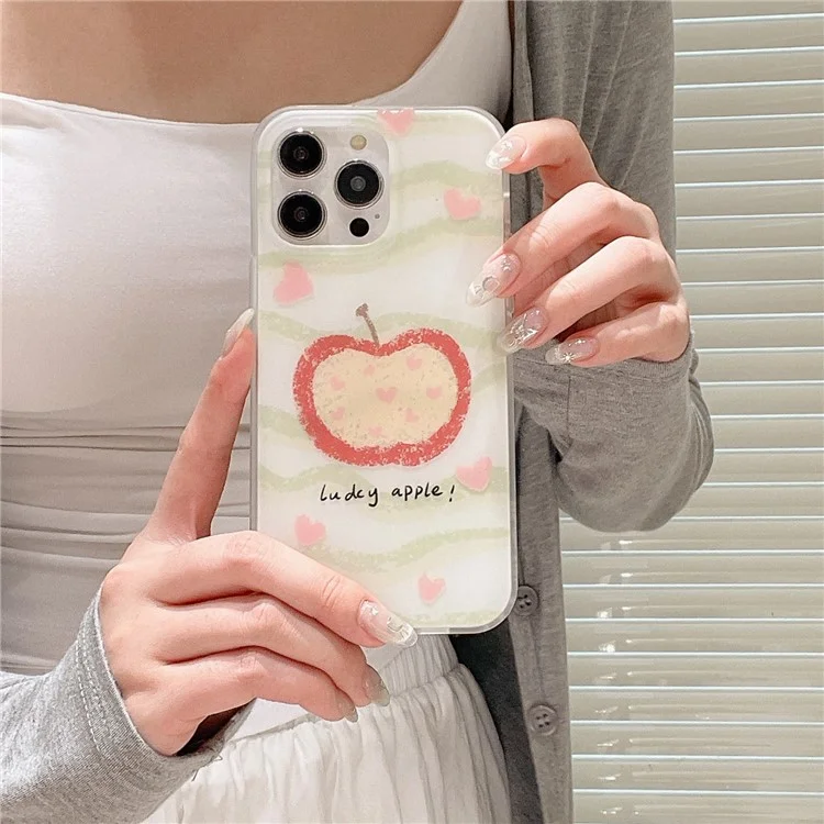 Funda para iPhone 13 Pro, Funda Dual Layer IMD con diseño de patrón encantador
