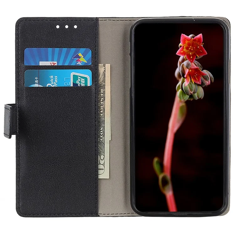 Per Motorola Edge 50 Pro 5G Custodia Anti-Shock Guscio Protettivo per Telefono Stand per Visione Portafoglio in Pelle Custodia per Telefono - Nero