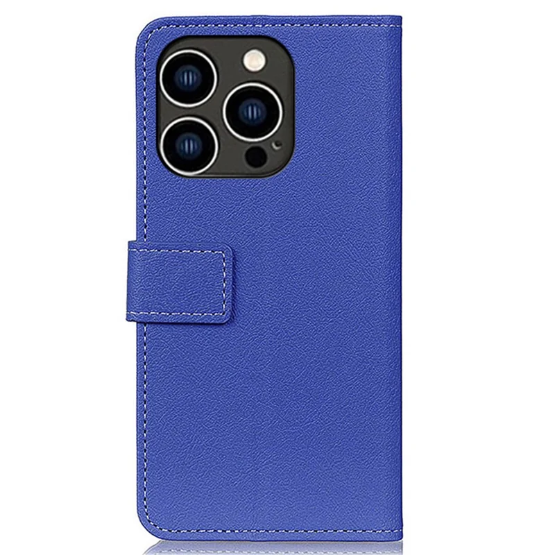 Für iPhone 16 Pro Max Hülle Portemonnaie Leder+TPU Schützende Telefonabdeckung - Blau