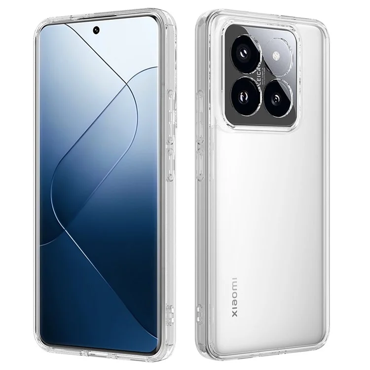 Para Xiaomi 14 Pro Case TPU+Acrílico Anti-Risco Capa de Telefone Celular Transparente