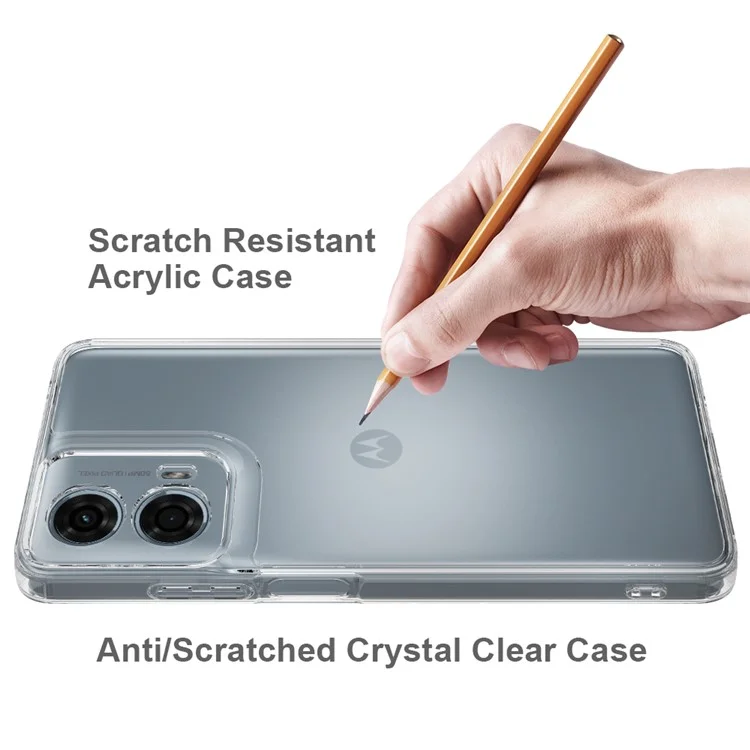 Para Motorola Moto G04 4G / G04s 4G / G24 4G Caso TPU+Acrylic Transparent Phone Cover