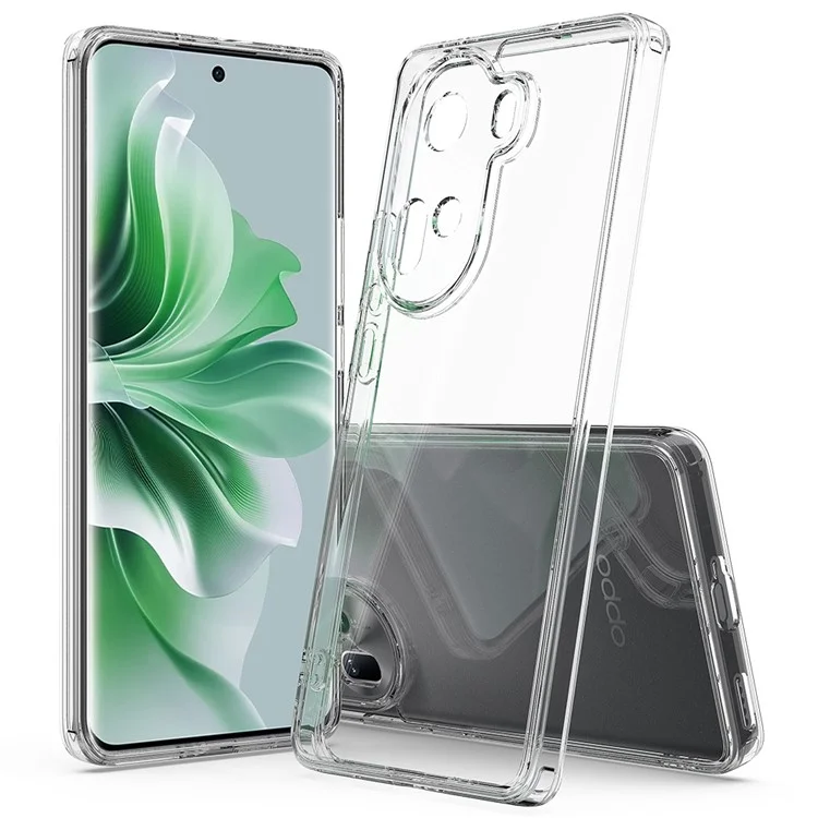 For Oppo Reno11 5G (Global) Case TPU+Acrylic Anti-Scratch Clear Back Cover