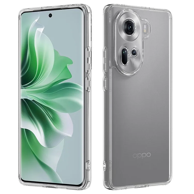 For Oppo Reno11 5G (Global) Case TPU+Acrylic Anti-Scratch Clear Back Cover