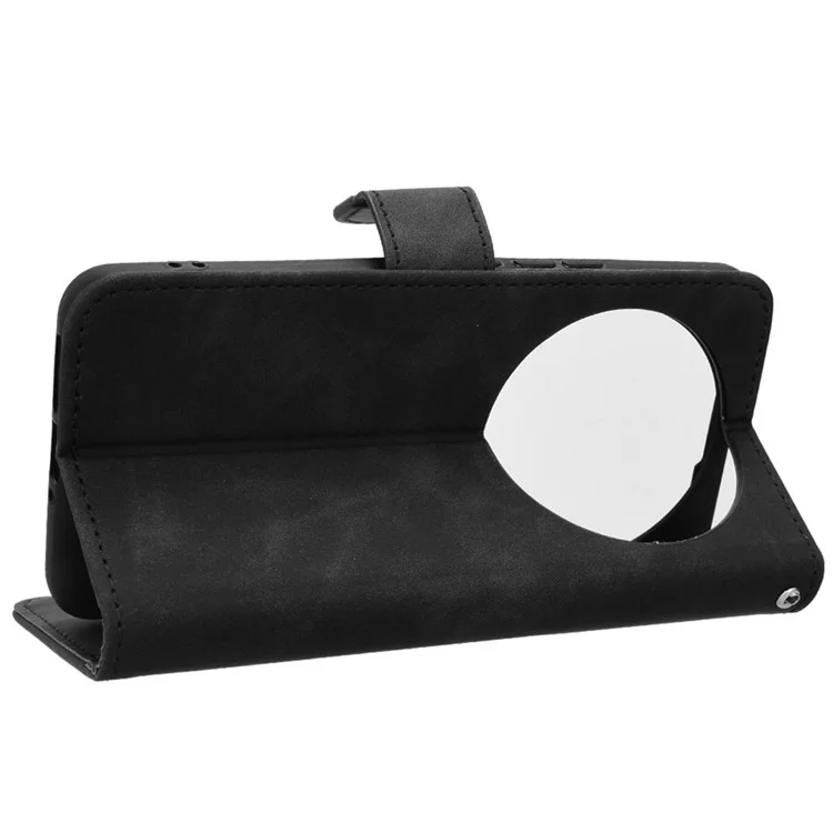For Xiaomi 14 Ultra Case Magnetic PU Leather Phone Protective Shell Card Slots Wallet Phone Cover - Black
