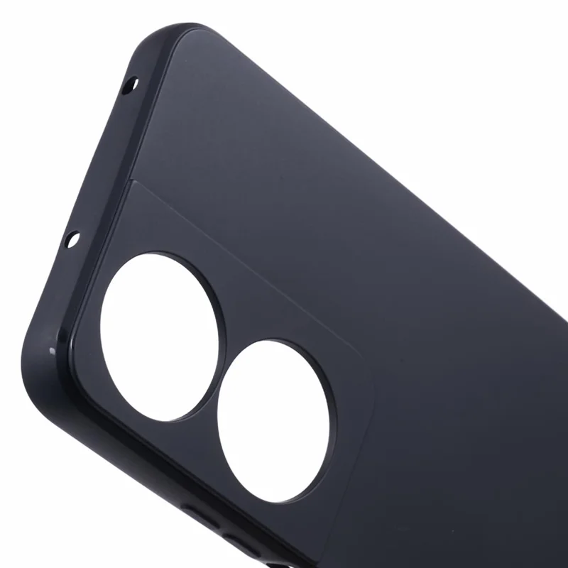 For Honor X7b 4G / 90 Smart / Play 50 Plus 5G Case Soft Fiber Lining TPU Shock Absorption Phone Cover - Black