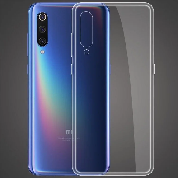Оптовый чехол для телефона Xiaomi Mi 9 Гибкий чехол из TPU с прозрачным покрытием и точными вырезами для объектива