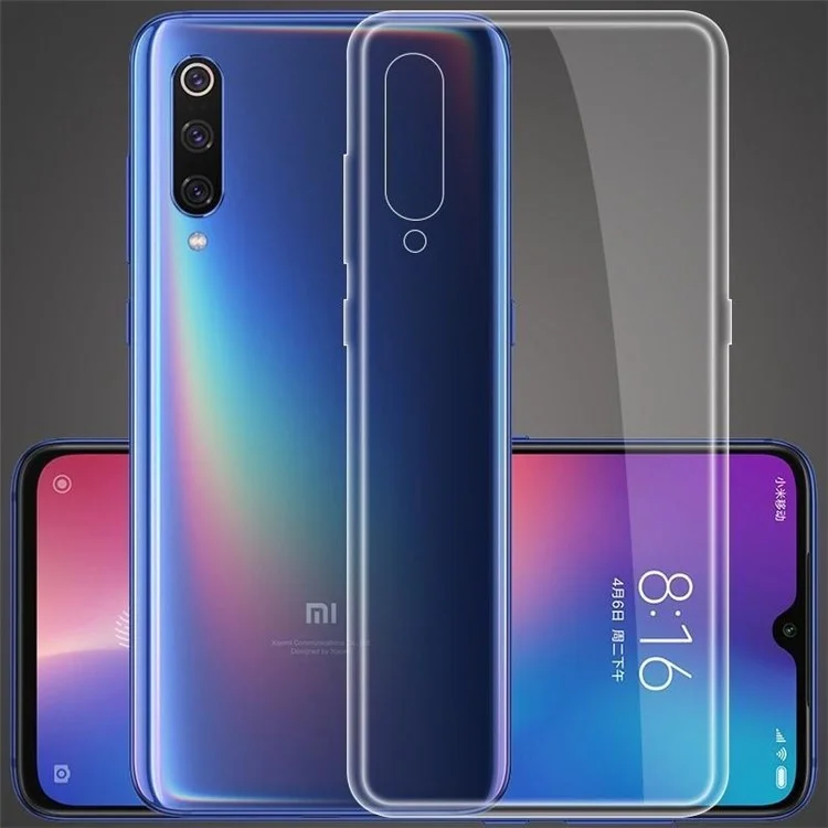 Оптовый чехол для телефона Xiaomi Mi 9 Гибкий чехол из TPU с прозрачным покрытием и точными вырезами для объектива