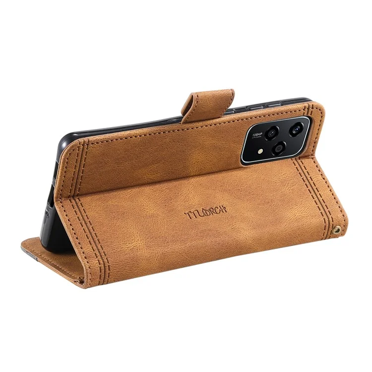 TTUDRCH Stile 004 per Honor 200 Lite Case Custodia in pelle con chiusura magnetica RFID Blocking - Marrone