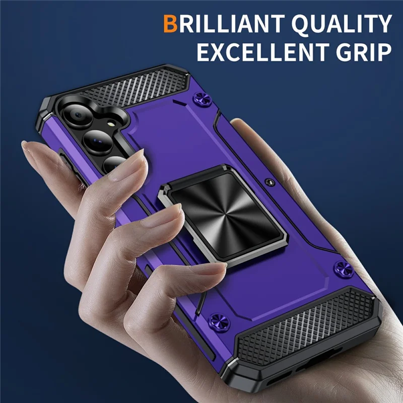 Bulk Purchasing For Samsung Galaxy A54 5G Case Military Grade Armour TPU+PC Slim Phone Cover - Purple