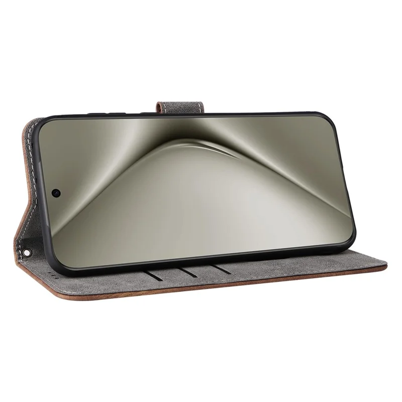 For Huawei Pura 70 Pro / Pura 70 Pro+ Case RFID Blocking Shockproof PU Leather Phone Cover - Brown