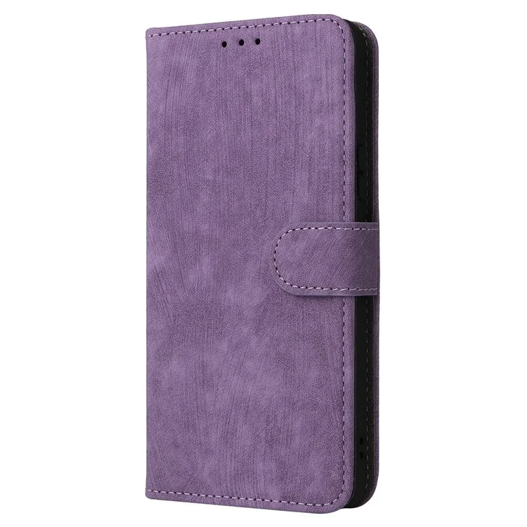 Pour Motorola Edge 50 Fusion 5G, étui antichoc RFID Blocking, étui en cuir PU - Violet