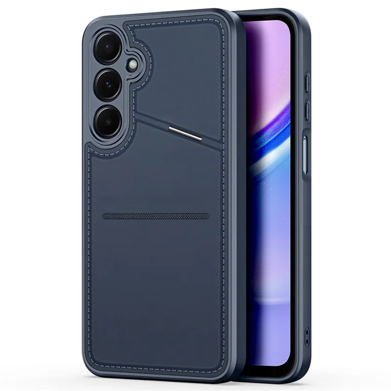 DUX DUCIS Rafi II Serie für Samsung Galaxy A15 4G / A15 5G Hülle RFID-Blockierung PU+TPU Rückseite Handyhülle - Blau