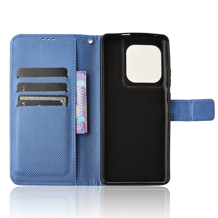 For Motorola Edge 50 Ultra 5G / Moto X50 Ultra 5G Case Wallet PU Leather Mobile Phone Cover - Blue