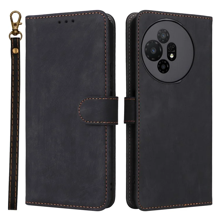 Para TCL 50 XL 5G Funda Bloqueo RFID Billetera de Cuero con Soporte Cubierta de Teléfono - Negro