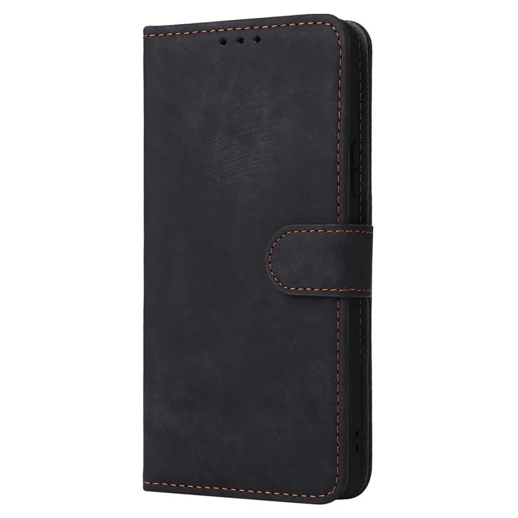 For Sony Xperia 10 VI Case PU Leather Stand Cover with RFID Blocking Wallet - Black