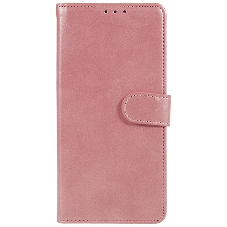 Per Xiaomi Redmi Turbo 3 5G / Poco F6 5G Custodia Pelle Sintetica Texture Chiusura Magnetica Wallet Cover - Rose Gold