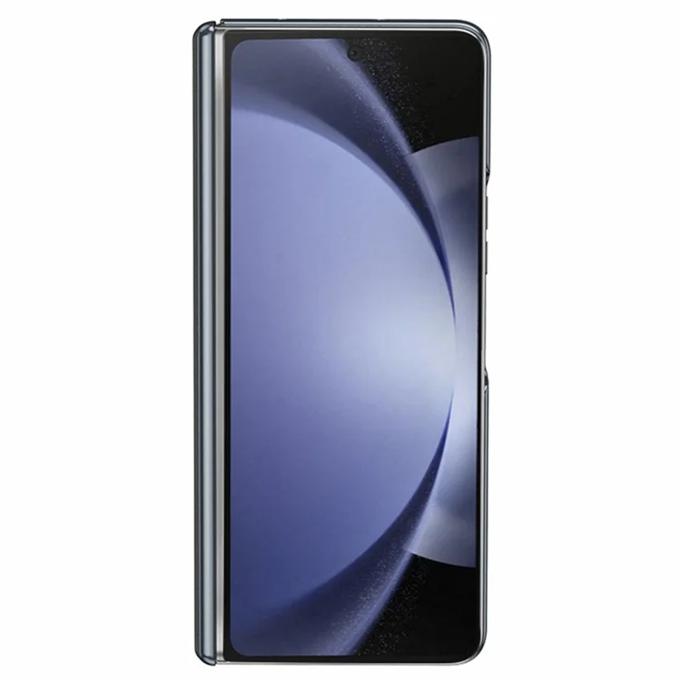 Per Samsung Galaxy Z Fold6 5G Case Electroplating PU Leather+PC Phone Cover con protezione cerniera - Nero