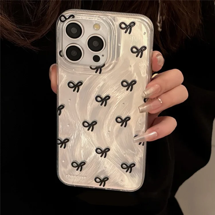 Für iPhone 14 Pro Case Bow Pattern Stoßfestes TPU-Telefongehäuse