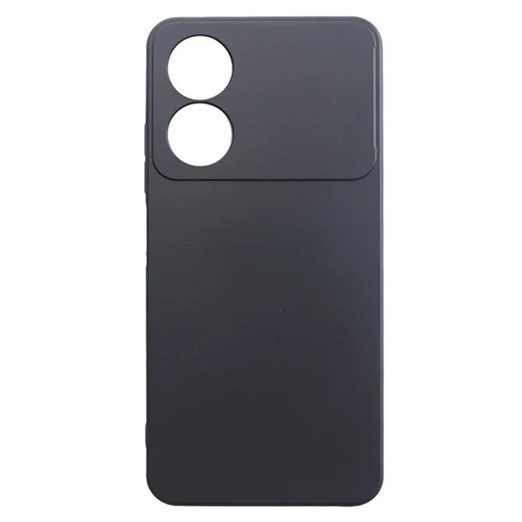 For ZTE Blade A34 Case Soft Matte Finish TPU Phone Cover (Precise Lens Cutouts) - Black