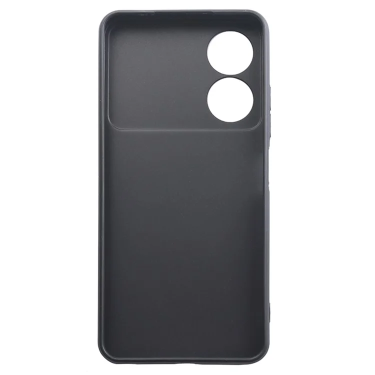 For ZTE Blade A34 Case Soft Matte Finish TPU Phone Cover (Precise Lens Cutouts) - Black
