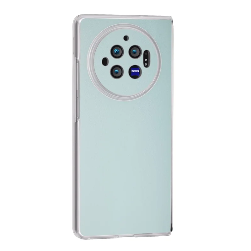 Für vivo X Fold3 Hülle Anti-Rutsch-Griff Schützende Leder+PC-Handyhülle - Baby Blau