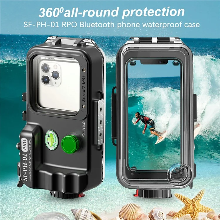 SEA FROGS SF-PH-01-PRO Universelles IPX8-wasserdichtes Gehäuse 40 m Unterwasserschutz für Telefon