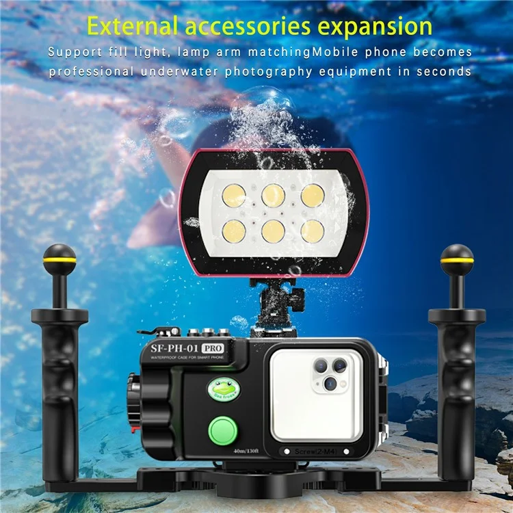 SEA FROGS SF-PH-01-PRO Universelles IPX8-wasserdichtes Gehäuse 40 m Unterwasserschutz für Telefon