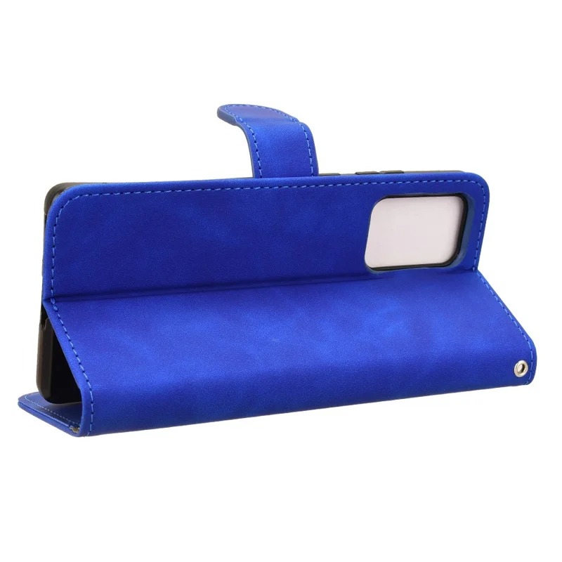 For Motorola Edge 50 Fusion 5G Leather Case Protective Card Slots Wallet Phone Cover - Blue