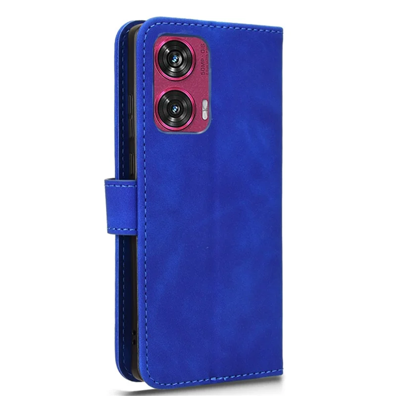 For Motorola Edge 50 Fusion 5G Leather Case Protective Card Slots Wallet Phone Cover - Blue