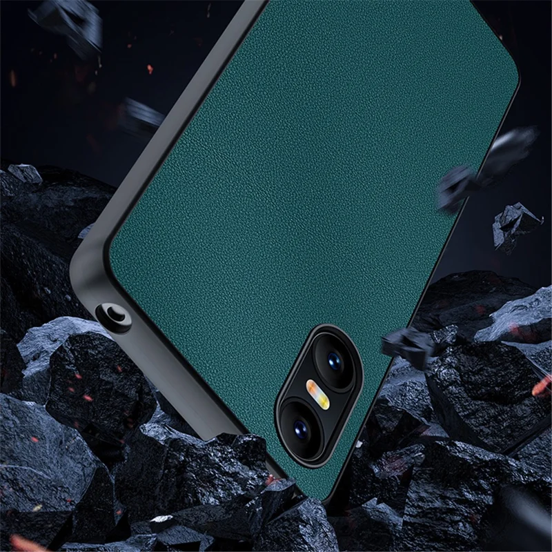 Per Sony Xperia 10 VI Case Slim PU Pelle+ PC Protettiva Antiurto Custodia per Telefono - Verde