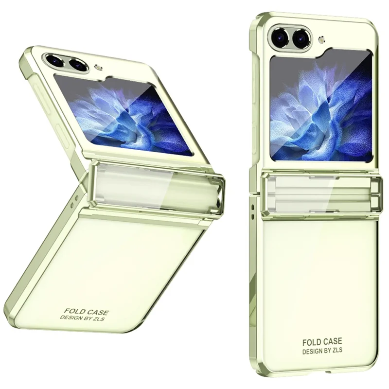 Für Samsung Galaxy Z Flip6 5G / Z Flip5 5G Hülle Electroplating Hard PC Faltbares Handyhülle - Mintgrün