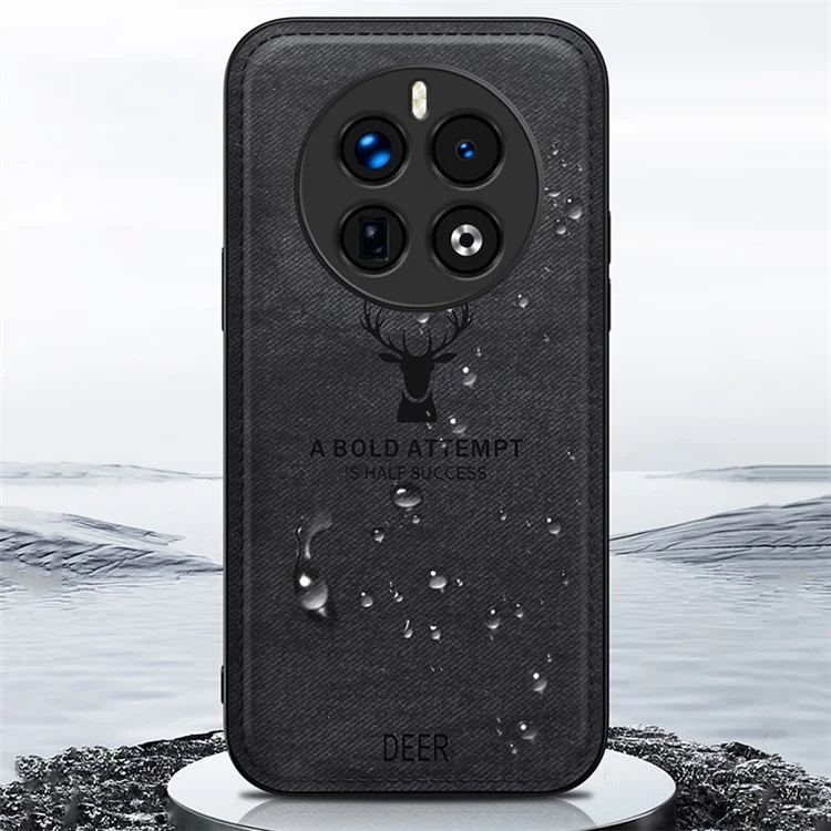 Für Realme 12 5G Case Deer Pattern PU Leder+PC+TPU Schutzhülle - Grau