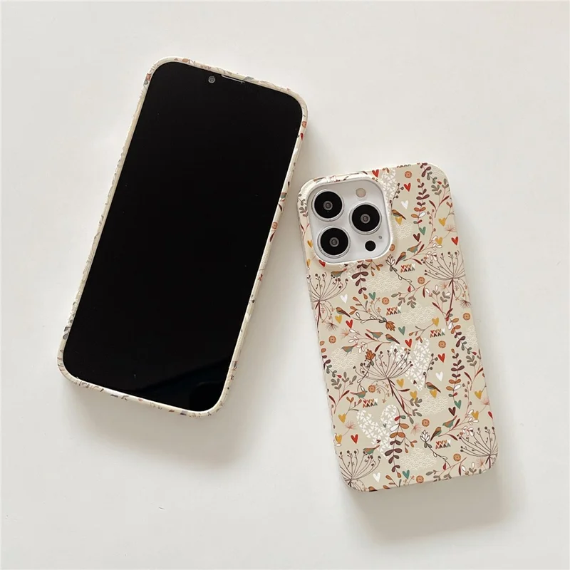 ARU для iPhone 15 Pro Противоударный чехол для телефона с водяной печатью TPU-крышкой - Красочные листья
